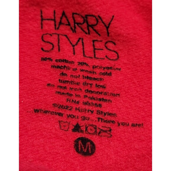 Harry Styles On Top Of The World Harry’s Here House Hoodie Pop Up RED Hoodie EUC - Picture 12 of 12